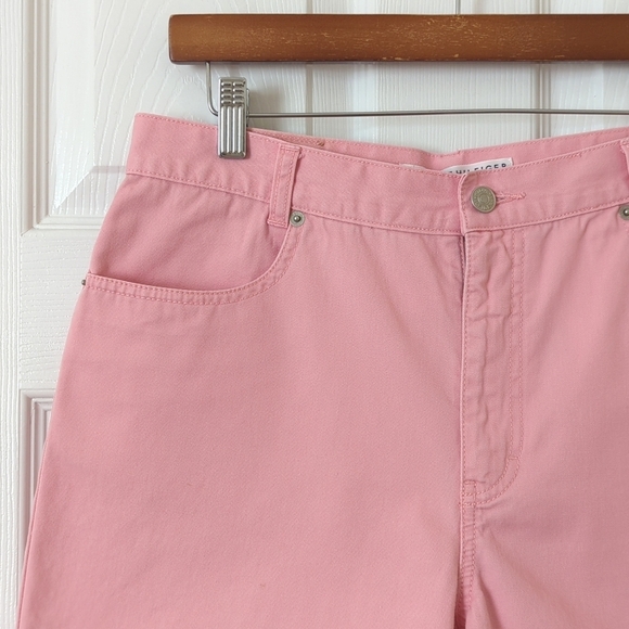 Tommy Hilfiger Y2K Vintage Classic Twill Cotton High Waisted Shorts Pink 12 - Picture 8 of 15